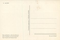 CPM Madrid Place d'Espagne et Rue de la Princesa