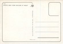 CPM New York Exotic New York Skyline at Night