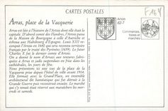 REPRO Arras La Place de la Vacquerie un jour de Marche