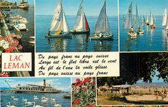 CPM Lac Leman (France Suisse) du Pays Franc au Pays Suisse