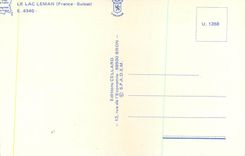 CPM Lac Leman (France Suisse) du Pays Franc au Pays Suisse