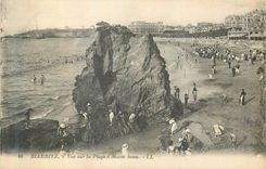CPA Biarritz Vue sur la Plage a Maree Basse