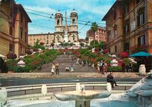 CPM Roma Pace d'Espagne et Eglise de la Trinite des Montagnes