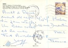 CPM Roma Pace d'Espagne et Eglise de la Trinite des Montagnes