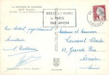 CPA Brest (Finistere) La Bretagne en Couleurs La Rue de Siam et la Poste