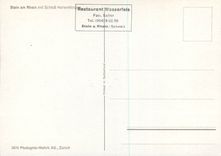 CPM Stein am Rhein Mit Schloss Hohenklinges