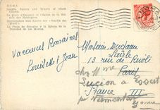 CPM Roma la Place d'Espagne et l'Eglise de la Trinite des Montagnes