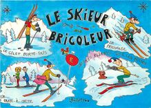 CPM Le Skieur Bricoleur Images de Chez nous en Hiver Ski