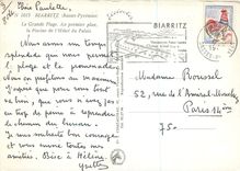 CPM Biarritz (Basses Pyrenees) La Grande Plage au premier Plan La Piscine de l'Hotel du Palais