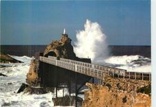 CPM Biarritz Rocher de la Vierge