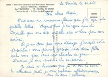 CPM la Verriere Mutuelle Generale de l'Education Nationale Institut Marcel Riviere
