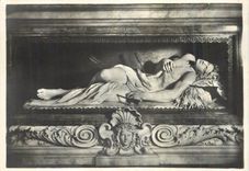 CPM Roma Via Napoleone III Portifico IStituto Catacombes de St Sebastien Statue de St Sebastien