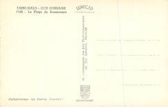 CPM Saint Malo Cite Corsaire la Plage de Bonsecours