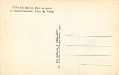 CPM Vienne (Isere) Pont et Quais de Sainte Colombe Tour de Valois