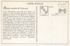 REPRO Bar le Duc Maison Natale de M R Poincare (Cote Jardin)