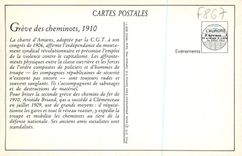 REPRO Greve des Cheminots Train Piece de Monnaie
