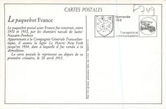 REPRO Le Havre le Paquebot France Bateau
