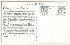 REPRO Cabourg Terrasse de la Mer a l'Heure du Bain