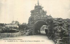 CPA Biarritz Rocher de la Vierge et Semaphore