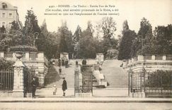 CPA Rennes le Thabor Entree Rue de Paris