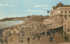 CPA Biarritz la Grande Plage et le Casino Municipal