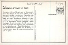 REPRO Greve Generale des Chemins de Fer Grevistes Venant d'Arreter un Train