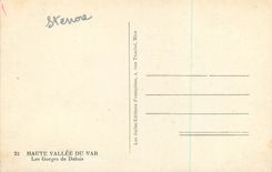 CPA Haute Vallee du Var Les Gorges de Daluis