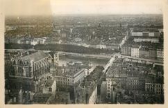 CPA Lyon Vue Generale sur la Saone et le Rhone