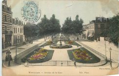 CPA Montlucon Avenue de la Gare