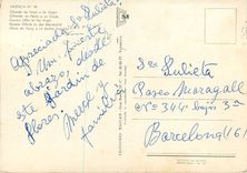 CPM Valencia Ofrande de Fleurs a la Vierges