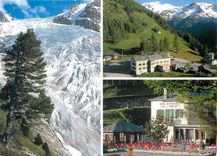 CPM Suisse Trient Tour du Mont Blanc Tete d'Etape du Col de la Forclaz et le Glacier