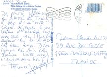 CPM Suisse Trient Tour du Mont Blanc Tete d'Etape du Col de la Forclaz et le Glacier