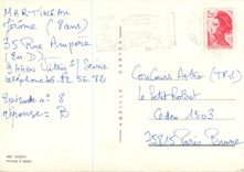 CPM Homme Voiture Chien