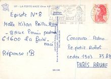 CPM La Ferte Mace (Orne) Eglise Notre Dame Le jardin public La piscine