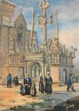 CPM Plougastel Daoulas (Finistere) Autour du Calvaire