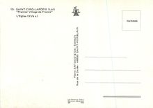 CPM Saint Cirq Lapopie (Lot) Premier Village de France L'Eglise (XVe S)