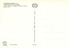 CPM Saint Cirq Lapopie (Lot) L'Eglise (XVe S) et le Village Classe Premier Village de France Beaux Arts