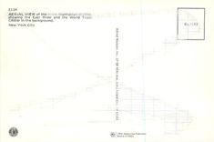 CPM Aerial View of the tower Manhattan skyline showing the East River and the world trade center