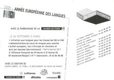 CPM Fete des Langues a Paris Paris Forum des Langues europeennes