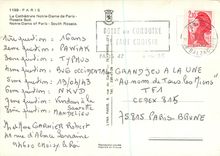 CPM Paris La Cathedrale Notre Dame de Paris Rosace Sud