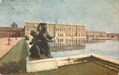 CPA Chateau de Versailles Facade sur le parc