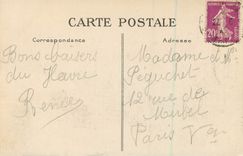 CPA Le Havre la rue thiers et la cote Tramway