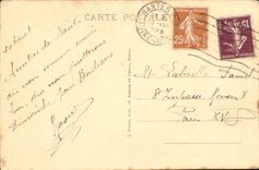 Nantes CPA the place of the Duchess Anne (gold Straw)