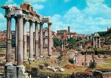 CPM Roma Forum Romain Temple de Saturno