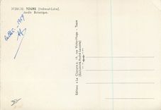 CPM Tours (Indre et Loire)Jardin Boranique