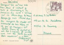 CPM Animaux singe Ski Chimpanze