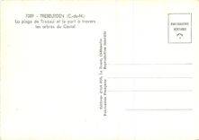 CPM Trebeurden (C du N)La plage de Trozoul et le port a travers les arbres du Castel