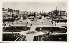Le Havre - Gambetta Place and new Gardens - CPA