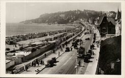 Le Havre - Boulevard Albert 1 and the beach - CPA