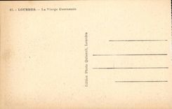 Lourdes - the Couronnee Virgin - CPA